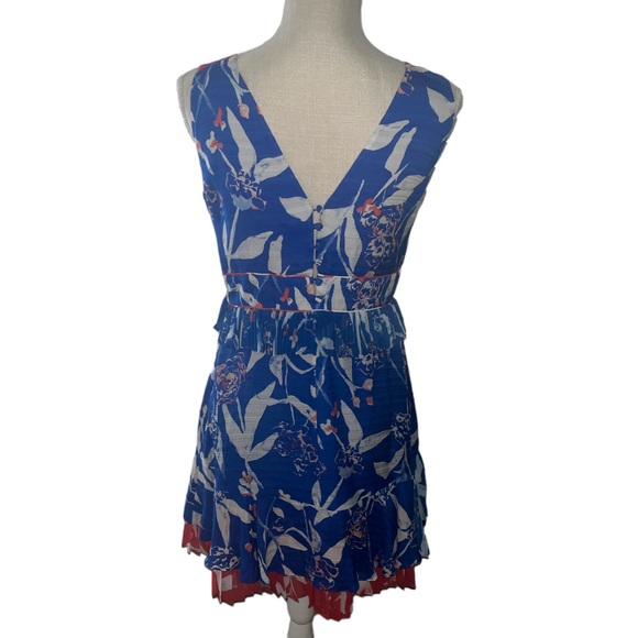 TANYA TAYLOR RED, WHITE & BLUE EVA TULIP DRESS SIZE 8 MSRP$495 - Picture 6 of 9